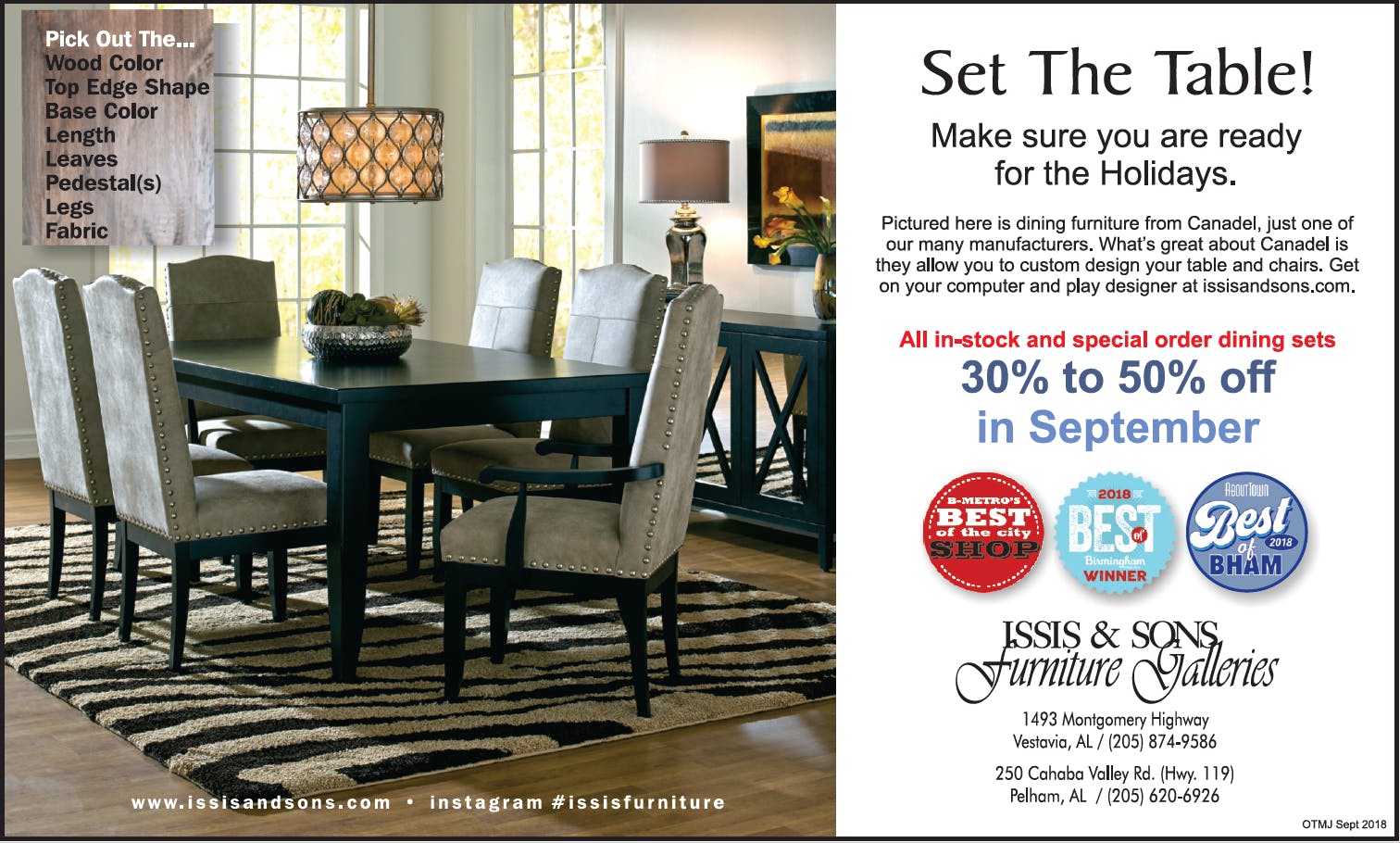 Issis & Sons Furniture Carpet and Oriental Rugs Birmingham,AL Flyer