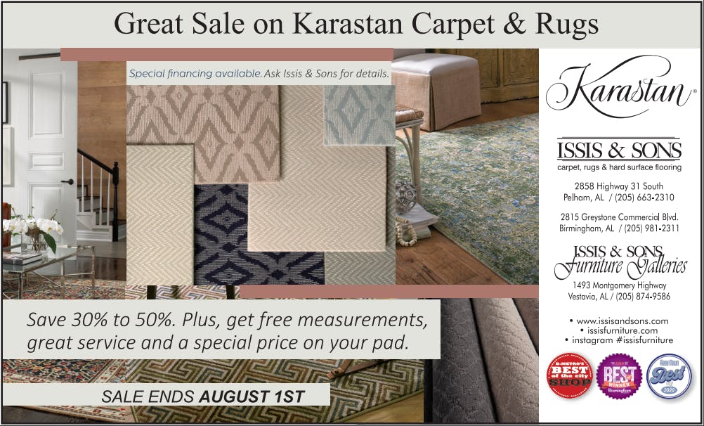 Issis & Sons Furniture Carpet and Oriental Rugs Birmingham,AL Flyer